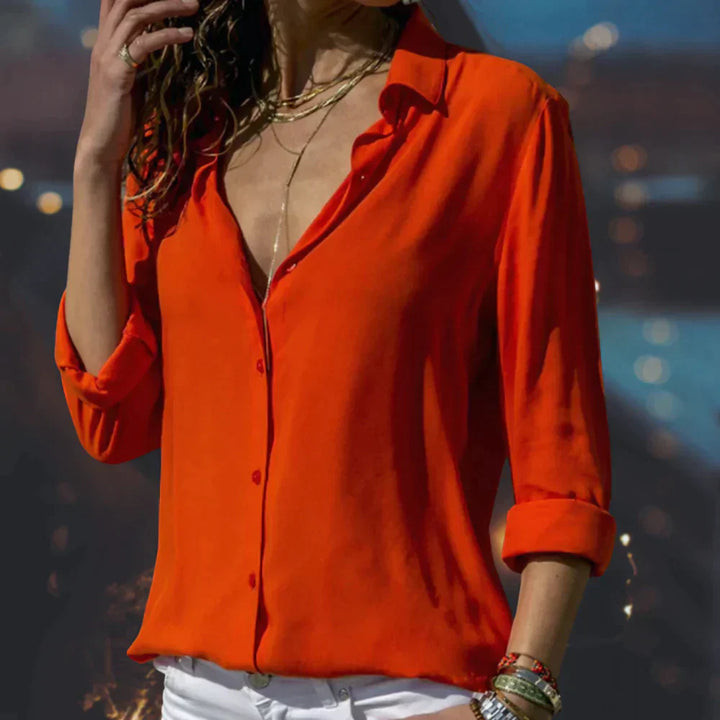 Julia - Blouse en satin élégante pour femmes, idéale pour toutes les occasions