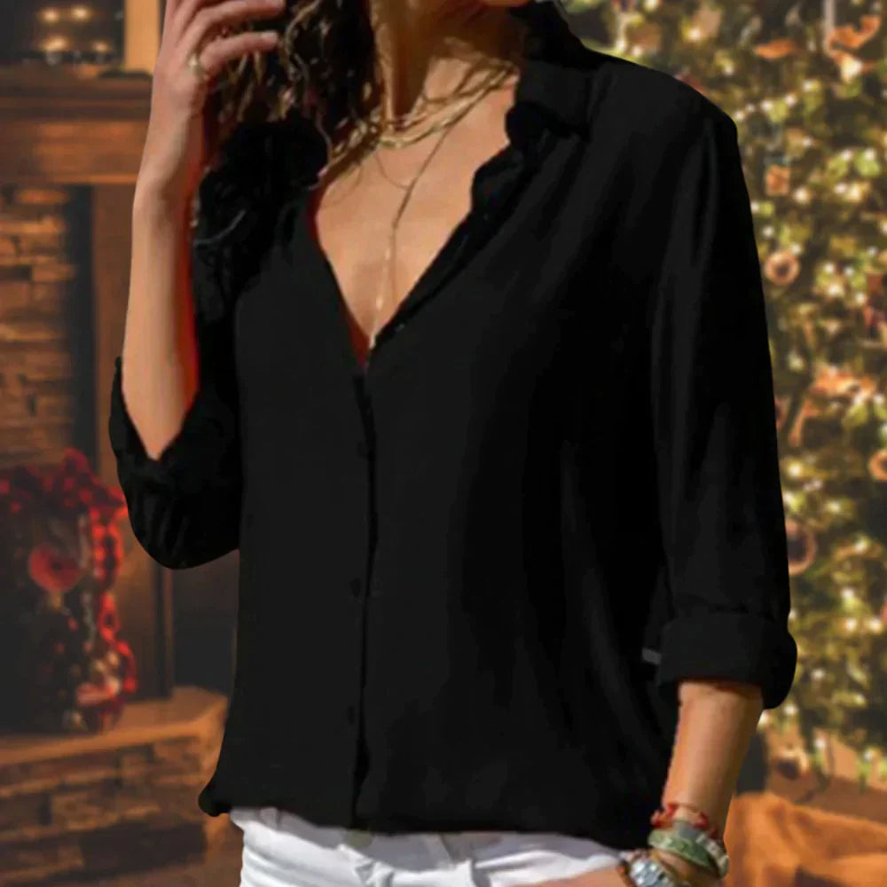 Julia - Blouse en satin élégante pour femmes, idéale pour toutes les occasions