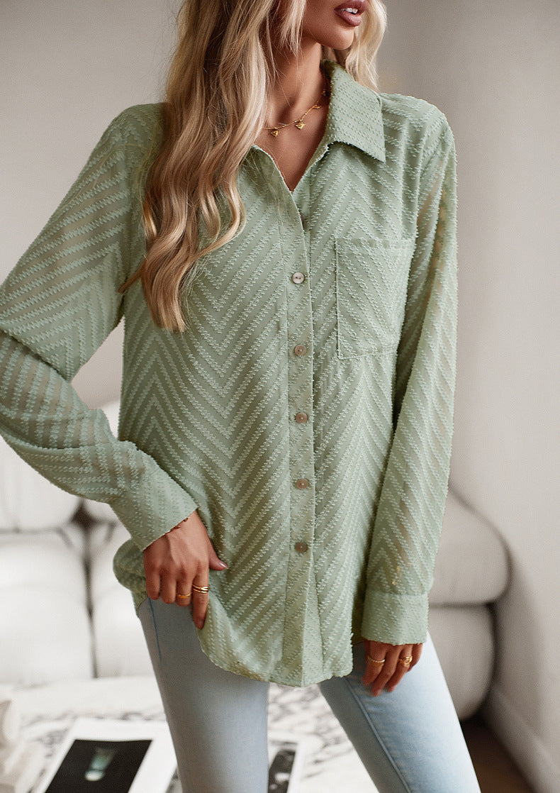 Melanie - Elegante und bequeme Bluse mit Muster für Frauen