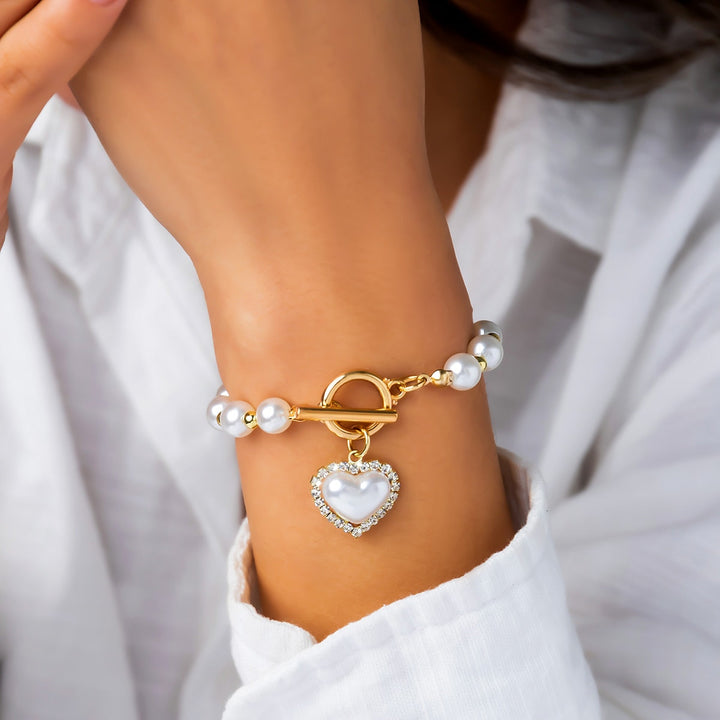 Bracelet élégant avec pendentif en perles d'eau douce pour femmes de Mitchell