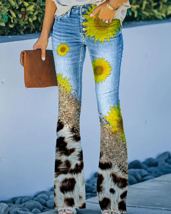 Ada - Floral jeans with style and comfort