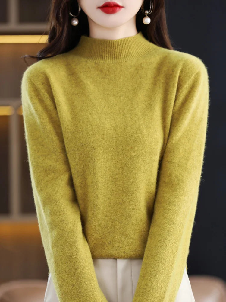 Viviane - Luxurious Women's Sweater Made of Pure Wool for Ultimate Comfort