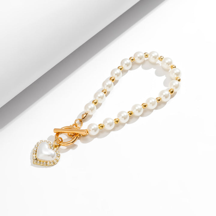 Bracelet élégant avec pendentif en perles d'eau douce pour femmes de Mitchell