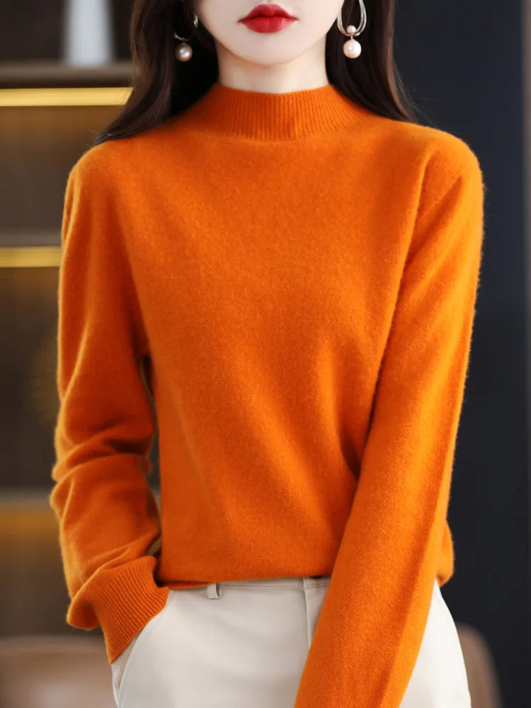 Viviane - Luxurious Women's Sweater Made of Pure Wool for Ultimate Comfort