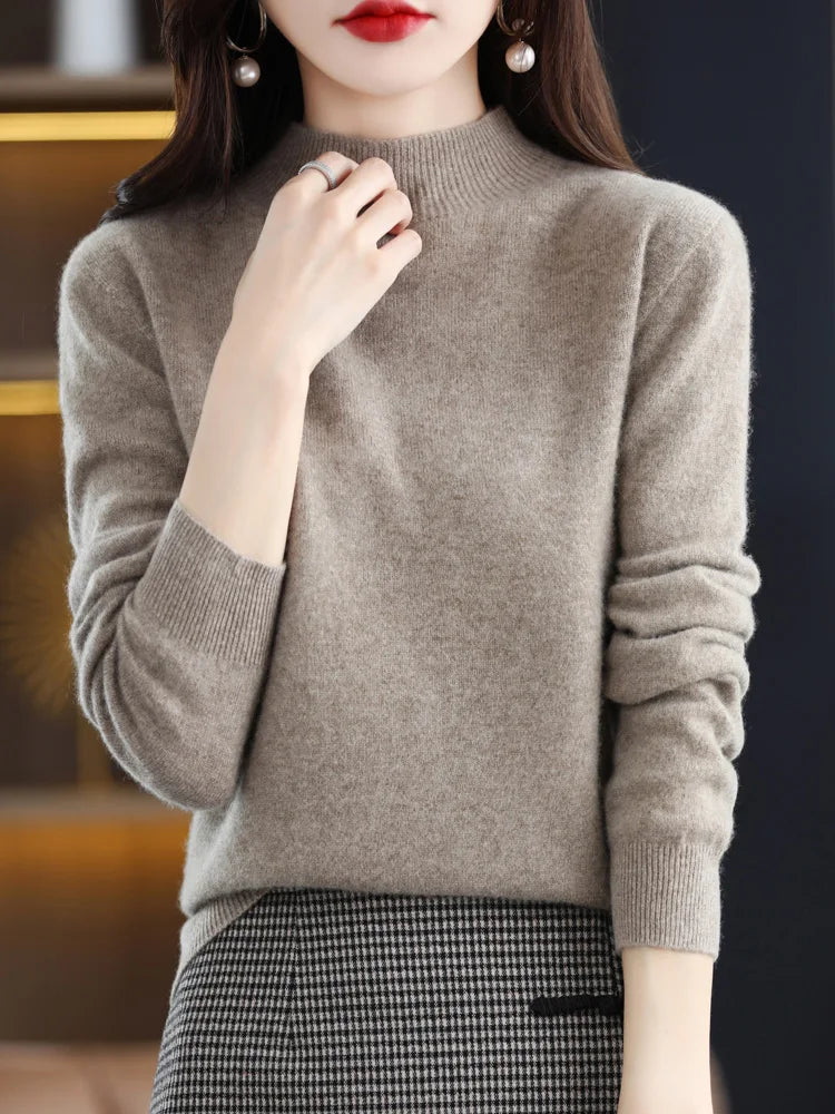 Viviane - Luxurious Women's Sweater Made of Pure Wool for Ultimate Comfort