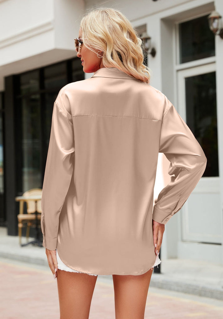 Brianna - Schicke Damenbluse aus Satin für einen eleganten Look