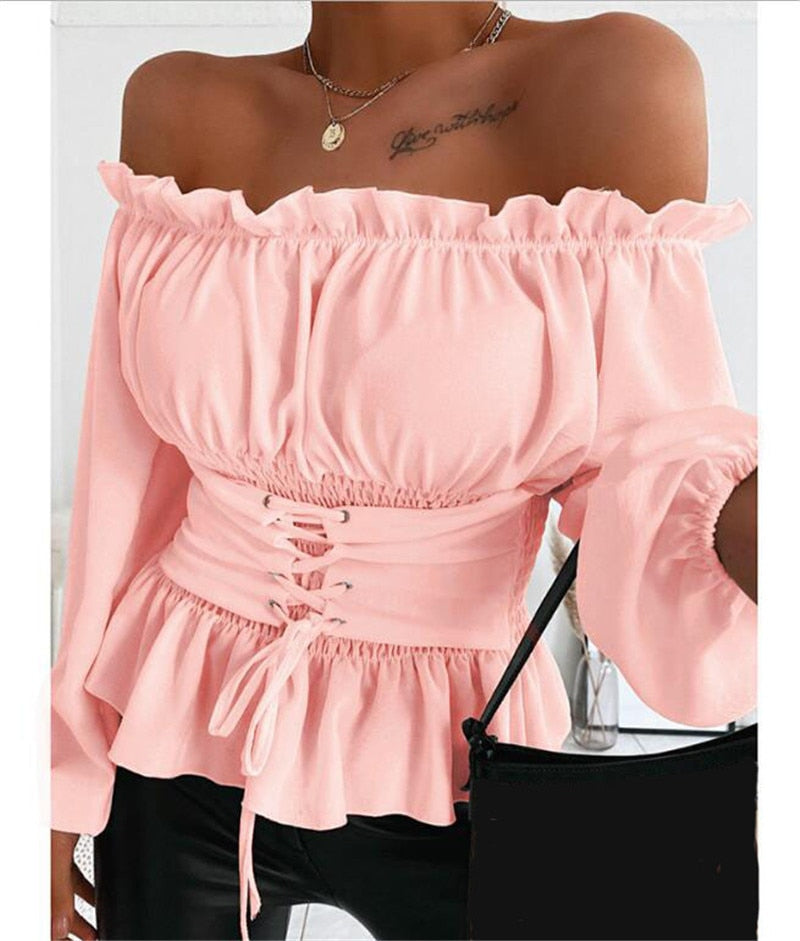 Miriam - Elegante und bequeme Off-Shoulder Bluse für Frauen