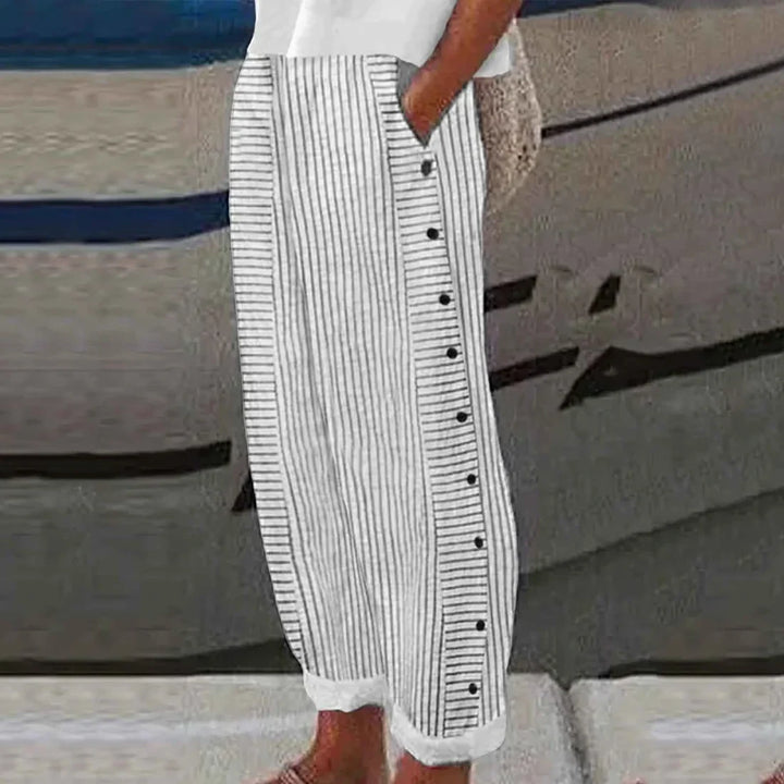 Georgia - Ultimate Comfort Gestreifte Sommerhosen