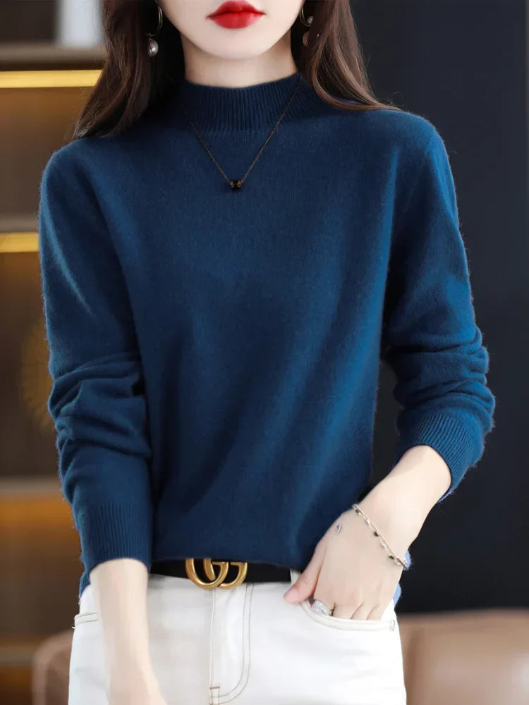 Viviane - Luxurious Women's Sweater Made of Pure Wool for Ultimate Comfort