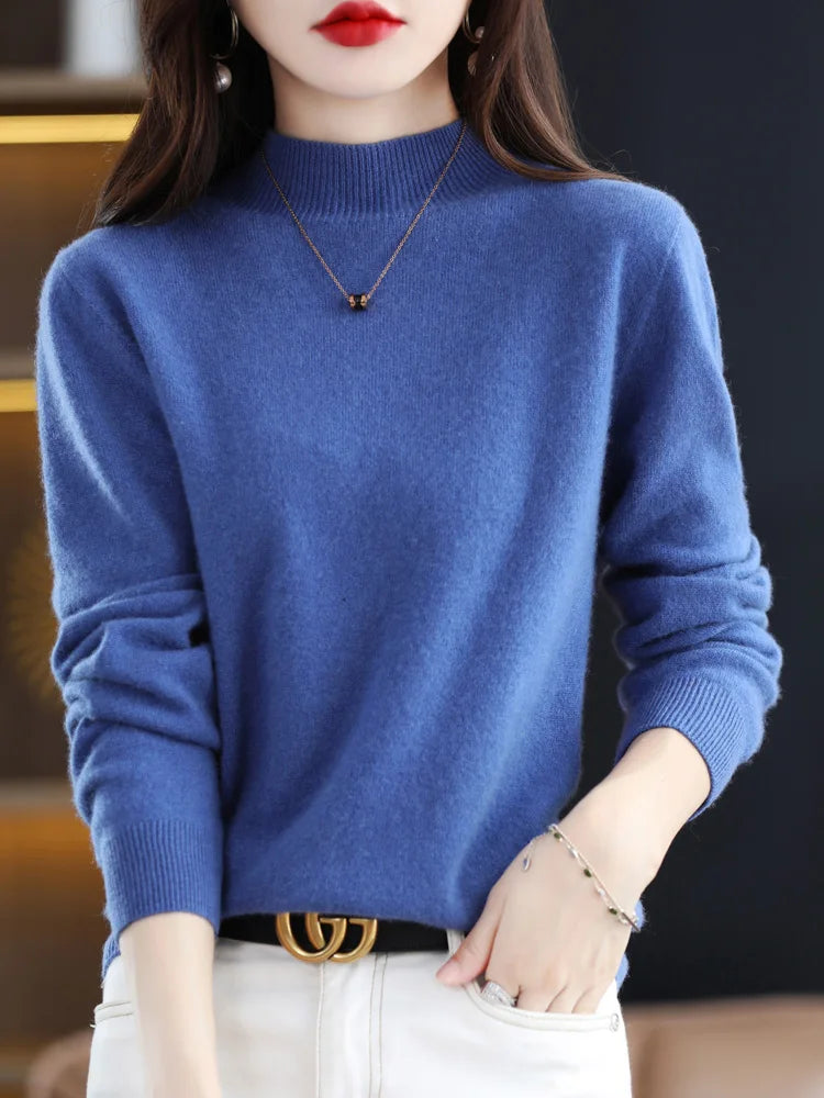 Viviane - Luxurious Women's Sweater Made of Pure Wool for Ultimate Comfort