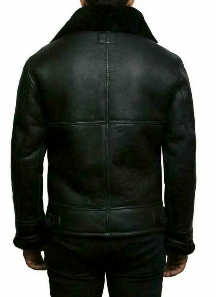 René™ - Moderne Leder- und Wolljacke