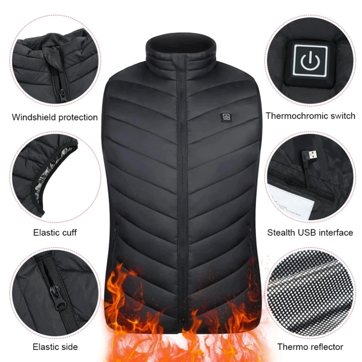Pierre™ - Slim Heated Vest with Fleece Lining