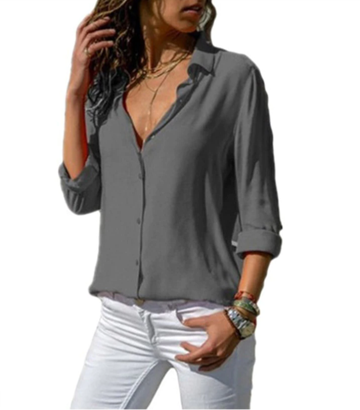Quincy - Elegant Long-Sleeve Blouse for Women