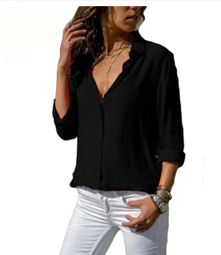 Quincy - Elegant Long-Sleeve Blouse for Women