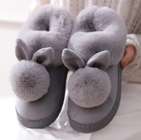 Mia - Chaussons lapin tendance pour femmes au look luxueux