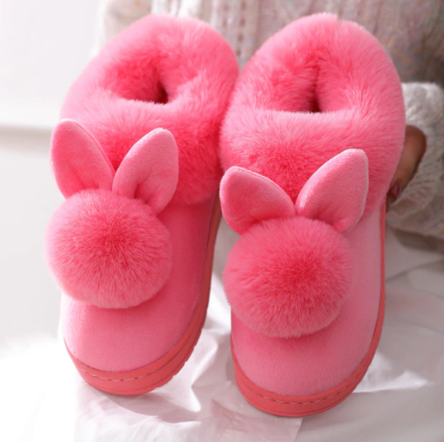Mia - Chaussons lapin tendance pour femmes au look luxueux