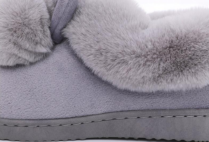 Mia - Chaussons lapin tendance pour femmes au look luxueux