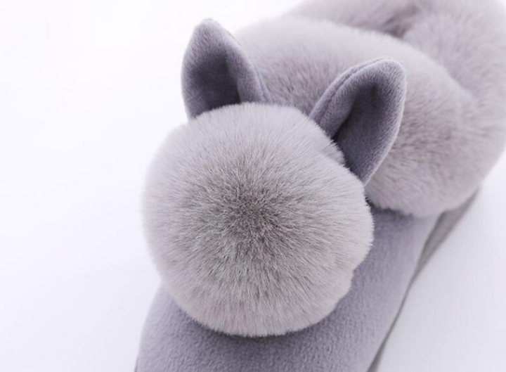 Mia - Chaussons lapin tendance pour femmes au look luxueux