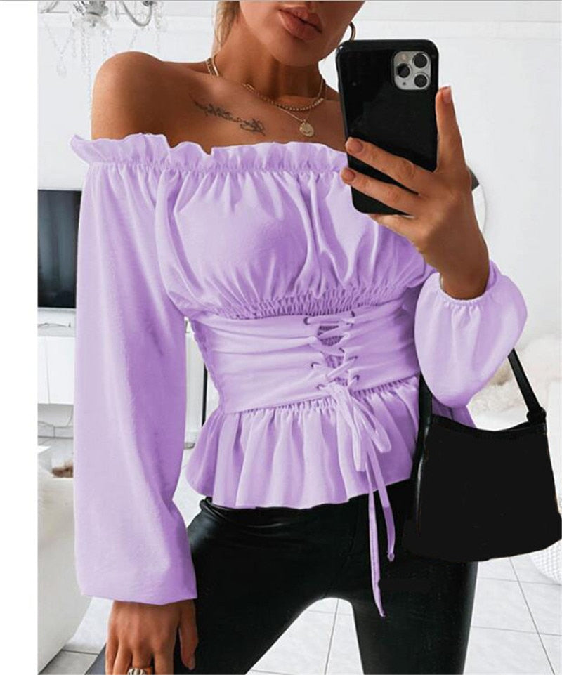 Miriam - Elegante und bequeme Off-Shoulder Bluse für Frauen