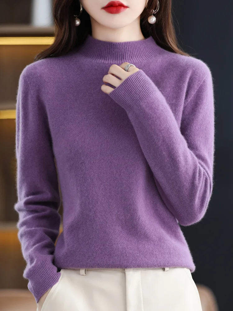 Viviane - Luxurious Women's Sweater Made of Pure Wool for Ultimate Comfort