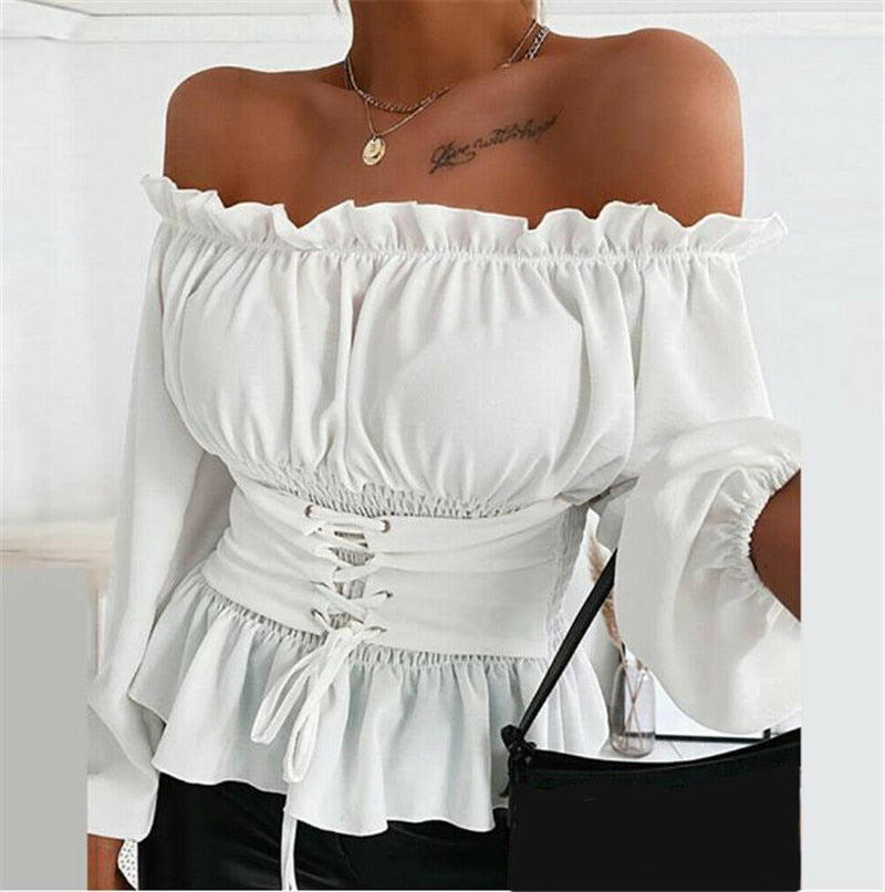 Miriam - Elegante und bequeme Off-Shoulder Bluse für Frauen