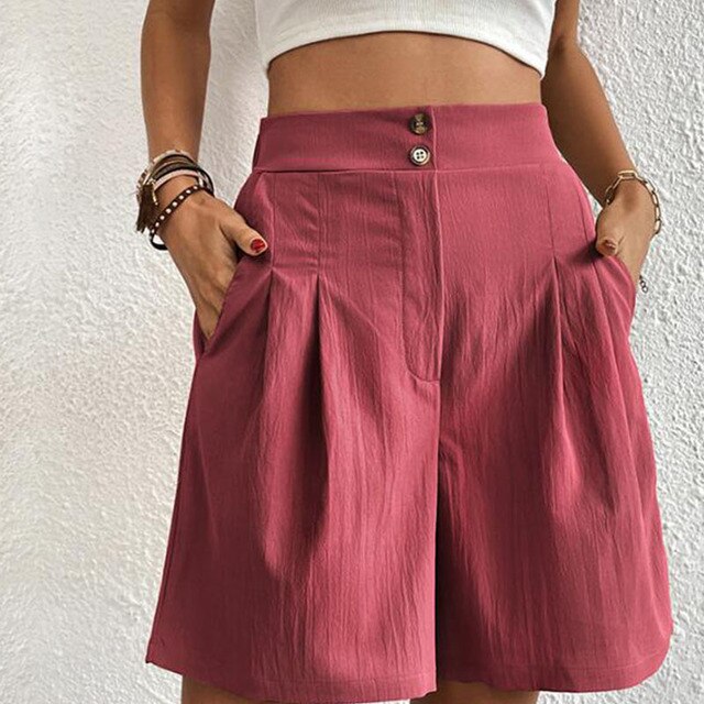 Sophie - Shorts élégants à double bouton pour femmes