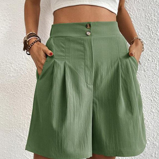 Sophie - Shorts élégants à double bouton pour femmes