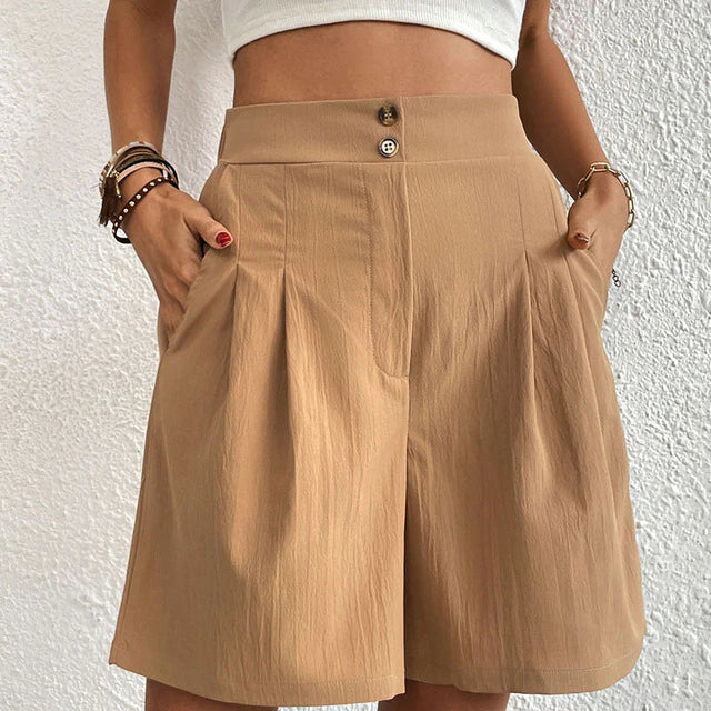 Sophie - Shorts élégants à double bouton pour femmes