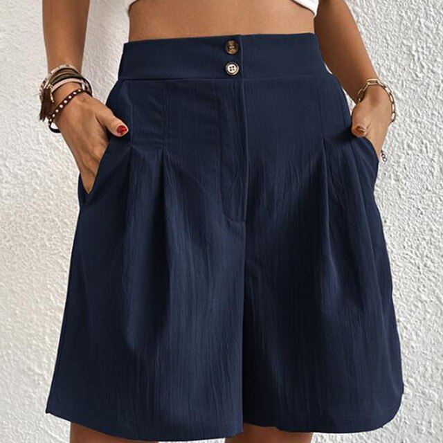Sophie - Shorts élégants à double bouton pour femmes