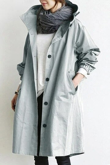 Frieda™ - Eleganter Baumwoll-Trenchcoat
