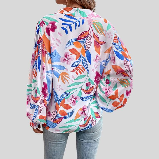 Aila - Elegant Blouse with Beautiful Floral Print for Women