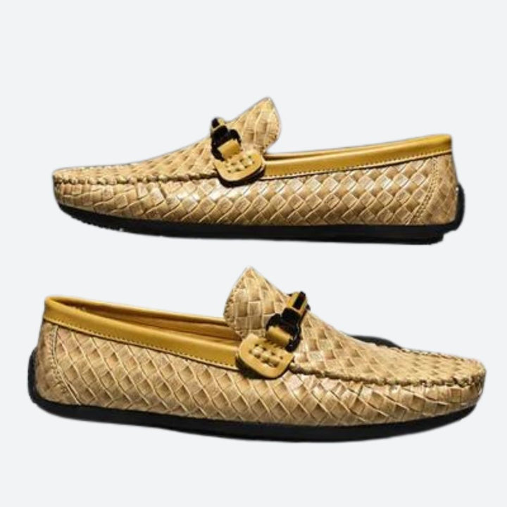 Fashionable Leather Moccasins - Varun