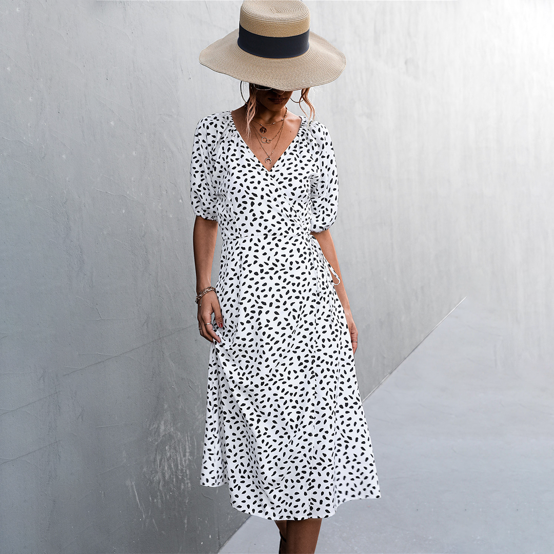 ALKMINI - Elegant midi dress for any occasion