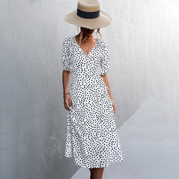 ALKMINI - Elegant midi dress for any occasion