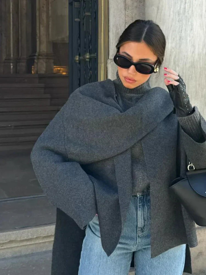 Amelie™ - Wool Cape Coat