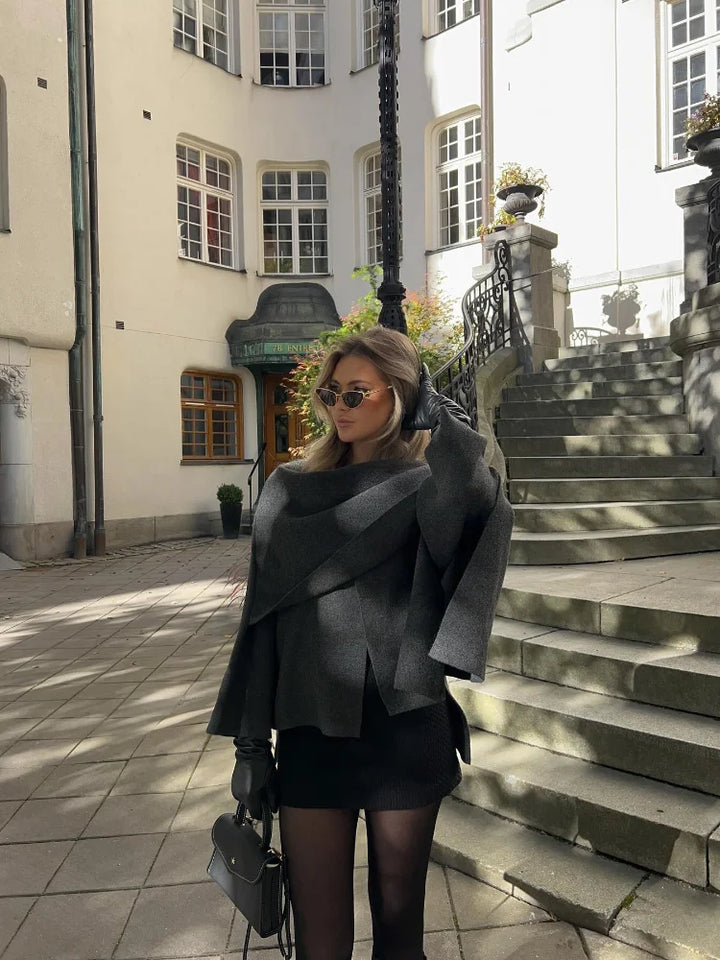 Amelie™ - Wool Cape Coat