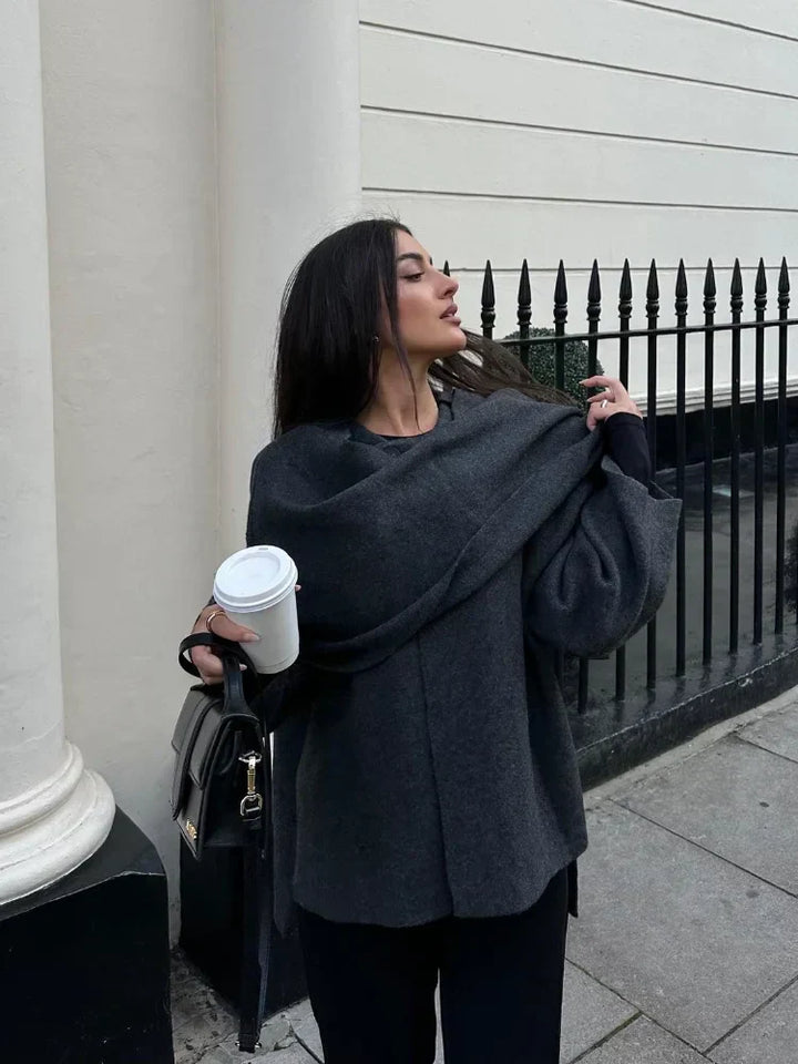 Amelie™ - Wool Cape Coat