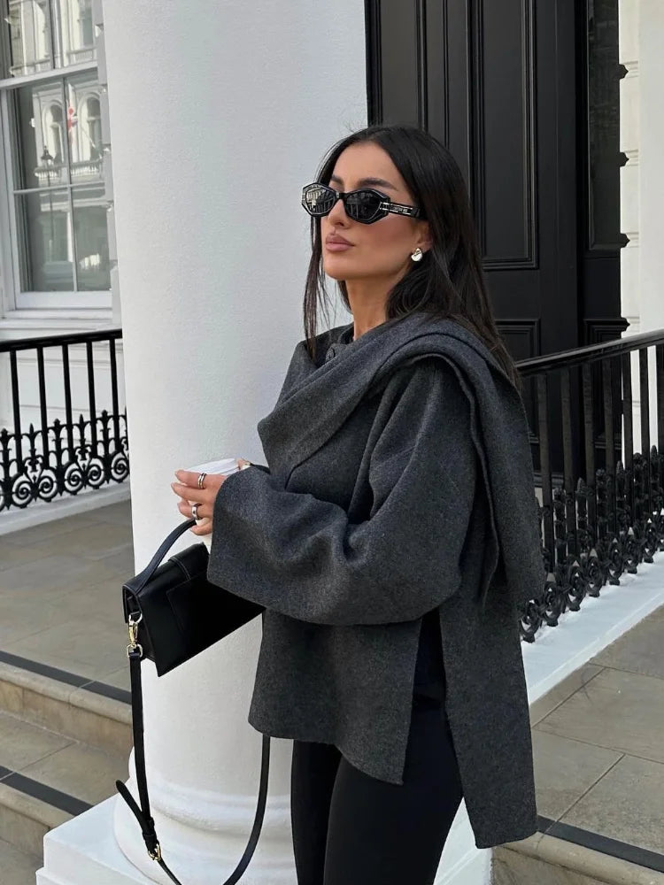 Amelie™ - Wool Cape Coat