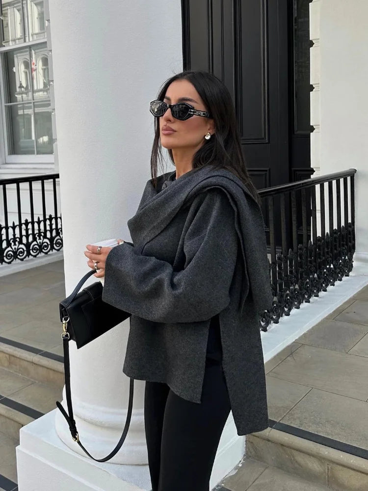 Amelie™ - Wool Cape Coat