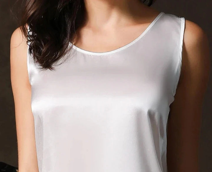 Aurora - Pyjama d'été luxueux en soie pour femmes au style élégant