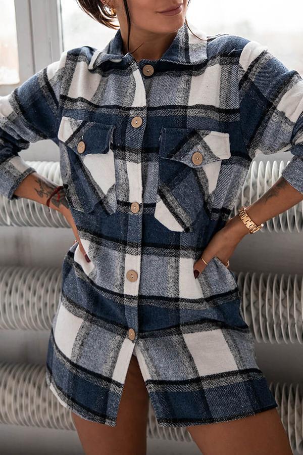 Marga - Stylish and Comfortable Plaid Blouse for Women