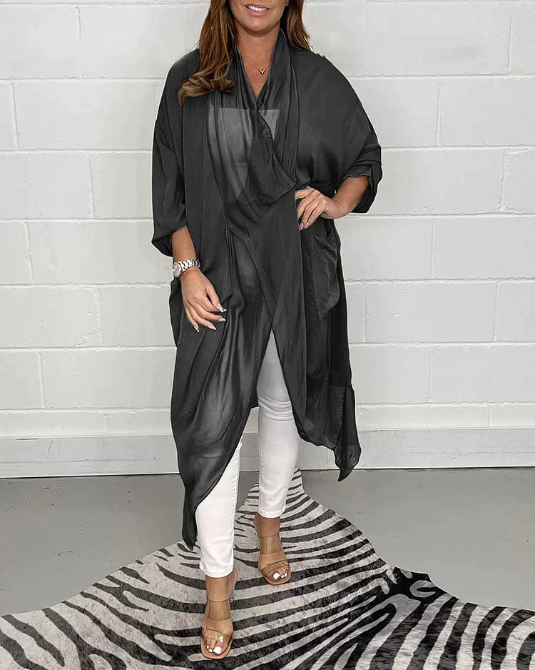 Talitha - Elegant and Comfortable Silk V-Neck Top for Women
