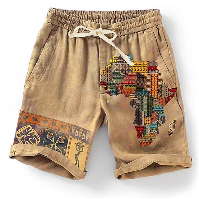 Atmungsaktive Strandshorts mit trendigem Grafikdesign - Olf