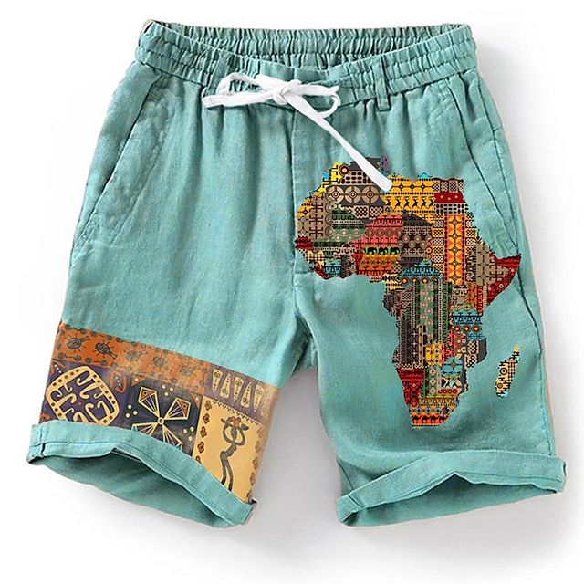 Atmungsaktive Strandshorts mit trendigem Grafikdesign - Olf