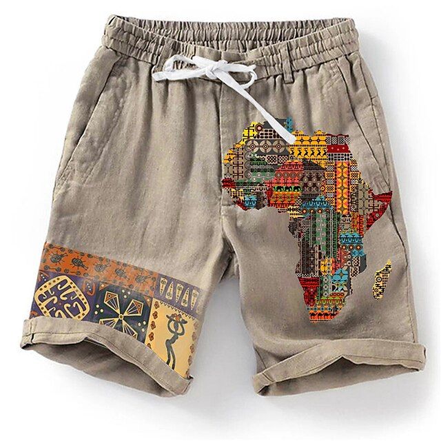 Atmungsaktive Strandshorts mit trendigem Grafikdesign - Olf