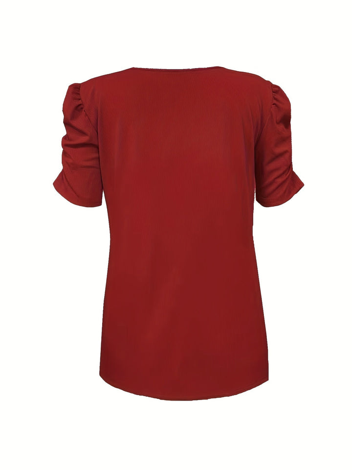Elegante Bluse mit V-Ausschnitt für Frauen von Rica