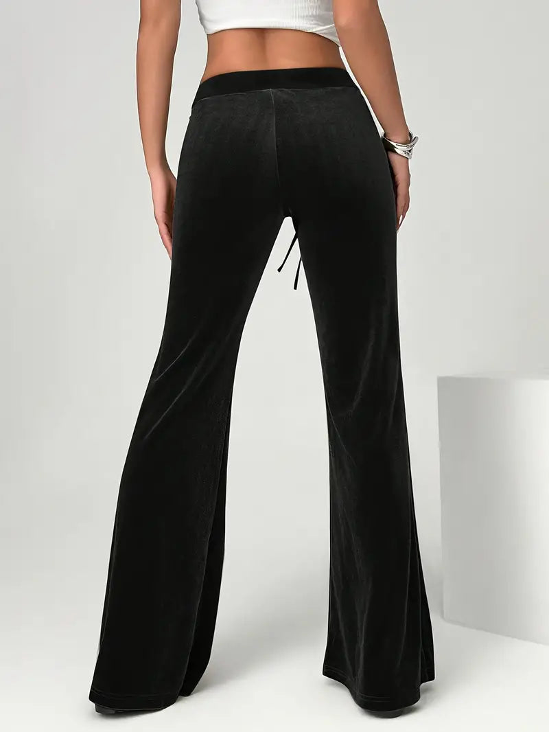 Agatha - Pantalon large en velours luxueux pour femmes