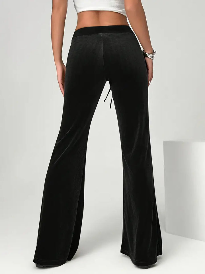 Agatha - Pantalon large en velours luxueux pour femmes