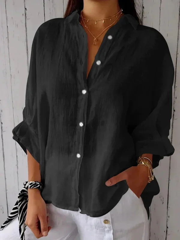 Lena - Elegant and comfortable feminine summer shirt for a refreshing look
