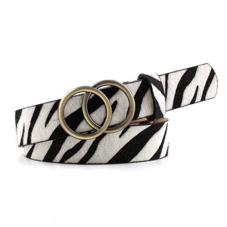 Ceinture en cuir Aria chic pour femmes avec boucle O tendance